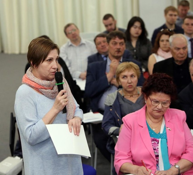Форум муниципальных общественных палат Ленинградской области (апрель 2019 г., фото П.Ф.Афанасенко)