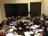 Члены Общественной палаты Ленобласти провели рабочую встречу с Вячеславом Бочаровым