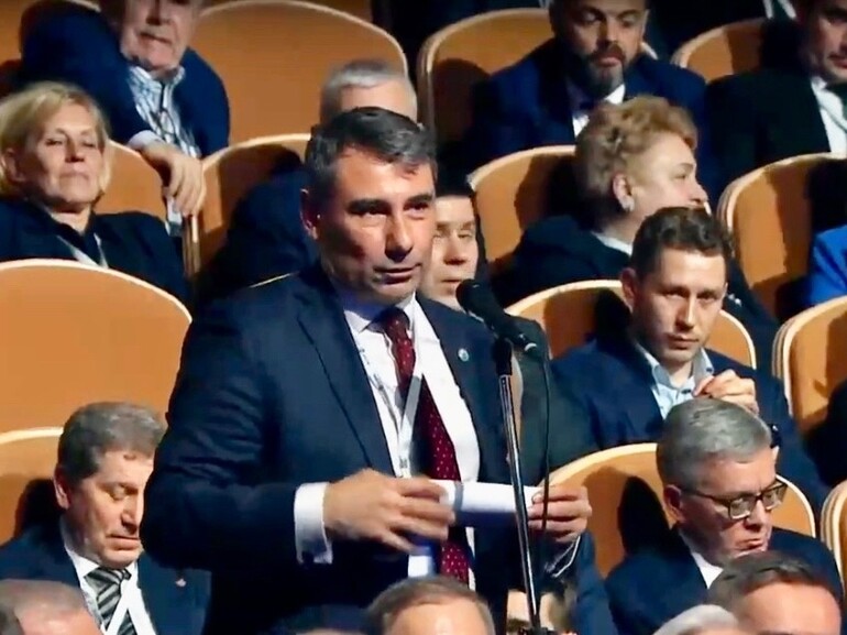 Александр Габитов задал вопрос Владимиру Путину на съезде РСПП
